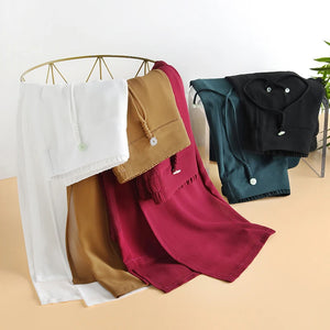 Olivia Chiffon Wide-Leg Pants