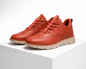 Men's Black shoe with leather — everyday footwear