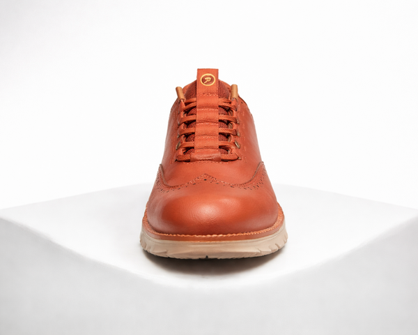 Men's Black shoe with leather — everyday footwear