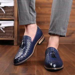 Ludo Weave Leather Loafers