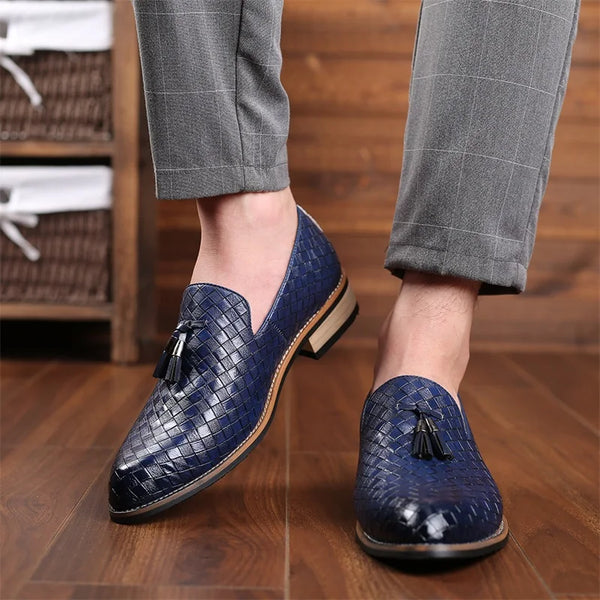 Ludo Weave Leather Loafers