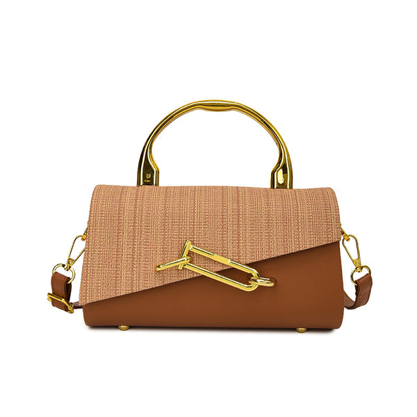 Women's stone crossbody bag side view 7 — everyday — PR-0613 - Women Rhinestone Crossbody Handbag PU Leather — Sonverdano