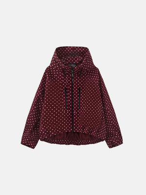 Women's jacket color detail — outerwear — Margot Cropped Hooded Rain Jacket — Sonverdano