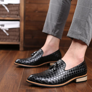 Ludo Weave Leather Loafers