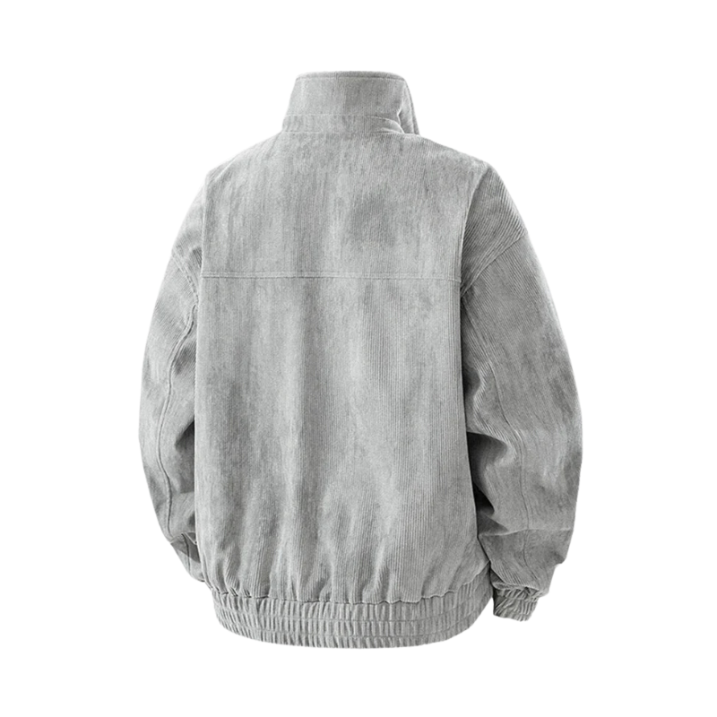 Gray jacket on a white background