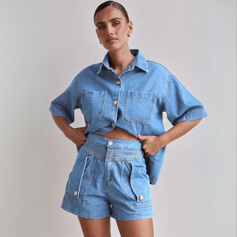 Kea Denim 2 Piece Set